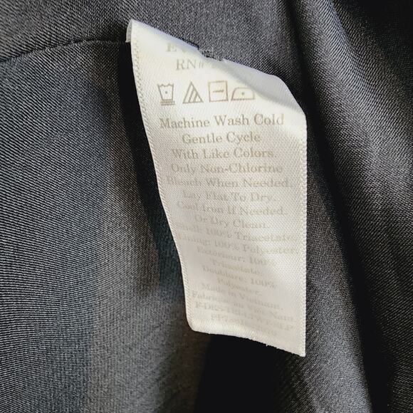 Everlane The Satin Square Neck Slip Dress 6 Black NWT Naia Acetate Midi 90s New - Picture 12 of 12